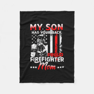 Mein Sohn hat deine Mama zum Feuerwehrmann Fleecedecke