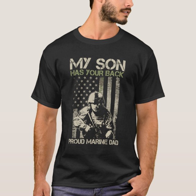 Mein Sohn hat deinen Hintersee-Vater-Camouflage T-Shirt (Vorderseite)
