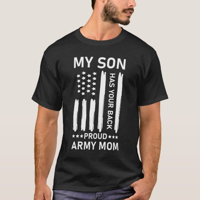 Mein Sohn hat die Mama der Back Proud Army - USA T-Shirt (Vorderseite)