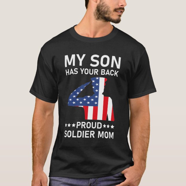 Mein Sohn hat die Mama der Back Proud Army - USA T-Shirt (Vorderseite)