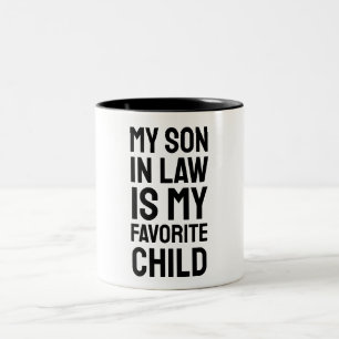 Mein Sohn im Jura ist mein Lieblingskind - die son Zweifarbige Tasse