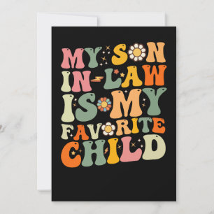 Mein Sohn im Jura ist mein Lieblingskind Retro Gro Einladung