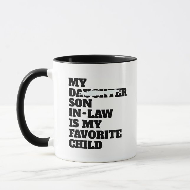 Mein Sohn im Jura ist mein Lieblingskind Tasse (Links)