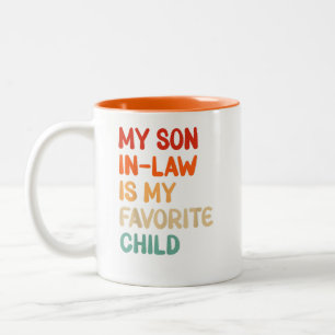 Mein Sohn im Jura ist mein Lieblingskind Zweifarbige Tasse