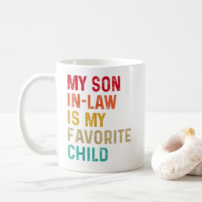 Mein Sohn im Jura ist meine Lieblingsfamilie für d Kaffeetasse (Mit Donut)