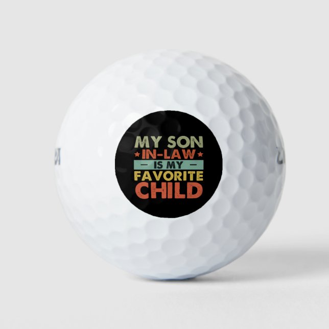 Mein Sohn im Jura ist meine Lieblingsfamilie Golfball (Vorderseite)