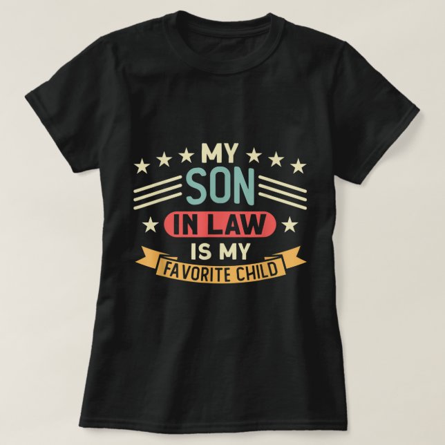 Mein Sohn im Jura ist meine Lieblingsfamilie T-Shirt (Design vorne)