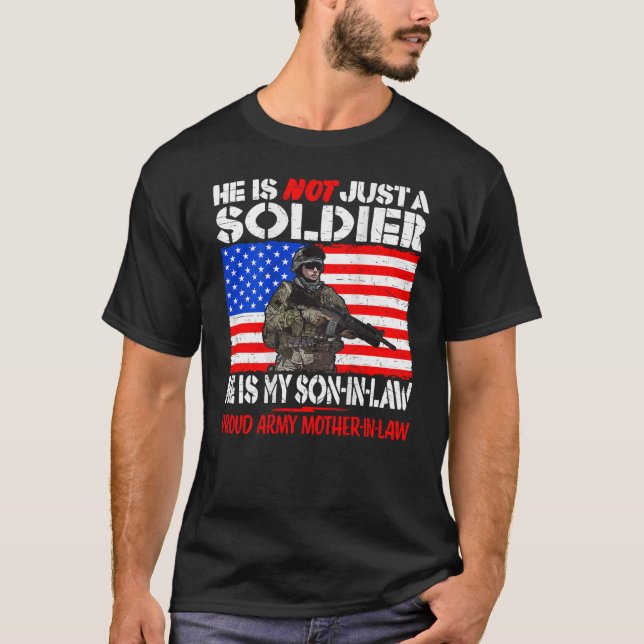 Mein Sohn im Jura ist Soldat und Soldat in La T-Shirt (Vorderseite)
