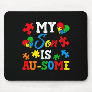 Mein Sohn ist ein Au-some Autismus Awareness Momth Mousepad