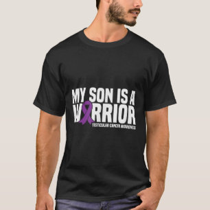 Mein Sohn ist ein Krieger-Hodenkrebs-Bewusstsein T-Shirt