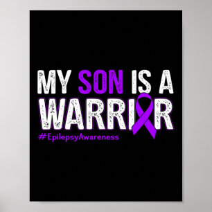 Mein Sohn ist ein Lila Ribb der Warriorpilepsie Poster