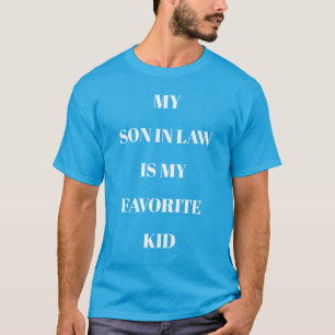 Mein Sohn ist mein Lieblingskid Aquamarin blau T-Shirt