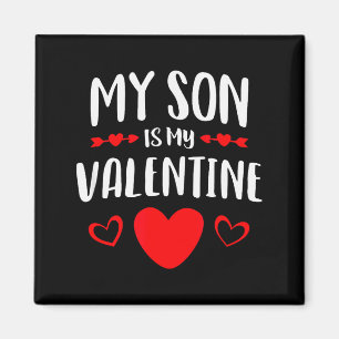 Mein Sohn ist mein Valentins-Shirt Mom Dad Valenti Magnet