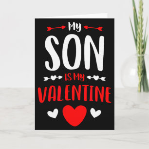 Mein Sohn ist mein Valentins-Shirt Süße Mom Dad Va Karte