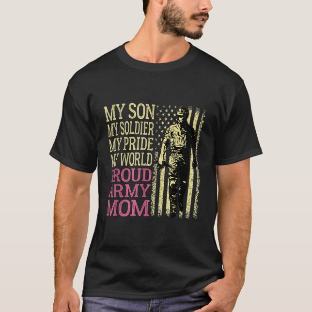 Mein Sohn ist Soldat der Mama der Soldaten der Hel T-Shirt (Vorderseite)
