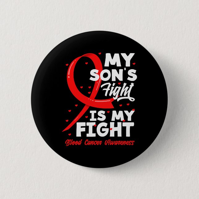 Mein Sohn kämpft gegen Blutkrebs Button (Vorderseite)