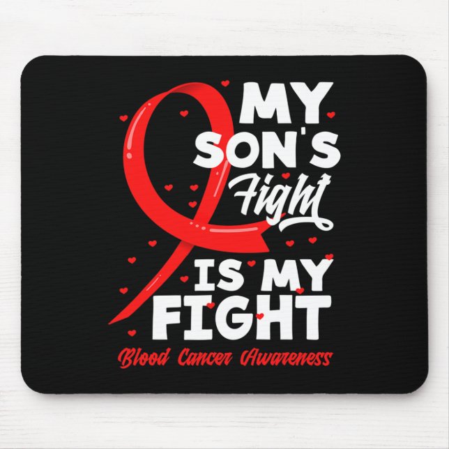 Mein Sohn kämpft gegen Blutkrebs Mousepad (Vorne)