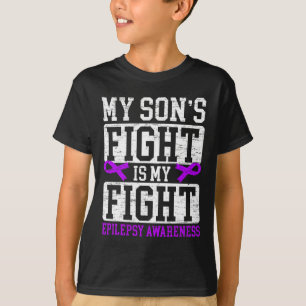 Mein Sohn kämpft mit meiner Epilepsie-Bewusstseins T-Shirt