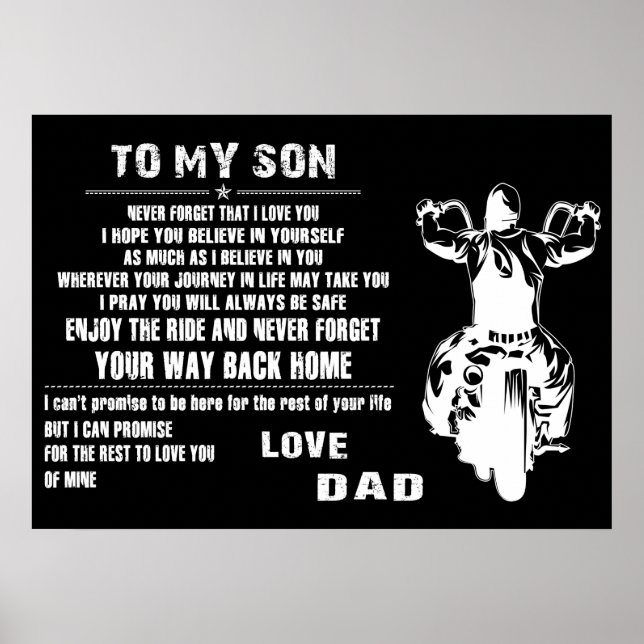 Mein Sohn Liebe Vater Poster (Vorne)
