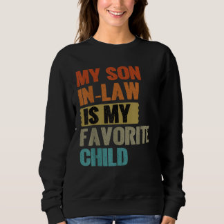 Mein Sohn liebt die Familie der Kindermädchen Sweatshirt
