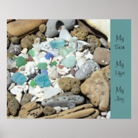 Mein Sohn My Life Meine Joy-Kunst druckt Sea Glass