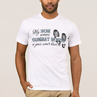 Mein Sohn trägt Kampf-Stiefel T-Shirt