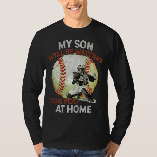 Mein Sohn wird bei der Zuhause Baseball Cat auf di T-Shirt