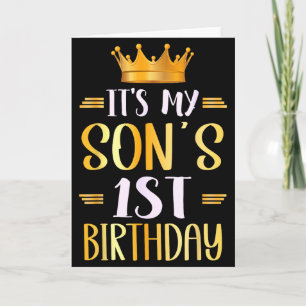 Mein Sohn wird heute 1 Jahr alt Herzlichen Glückwu Karte