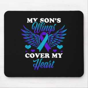 Mein Sohns Flügel bedecken mein Herz Präventionsbe Mousepad