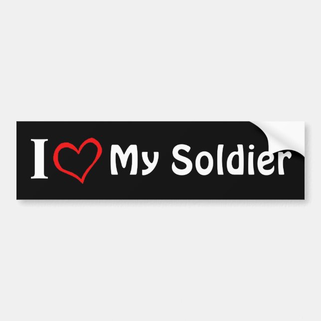 Mein Soldat Autoaufkleber (Vorne)