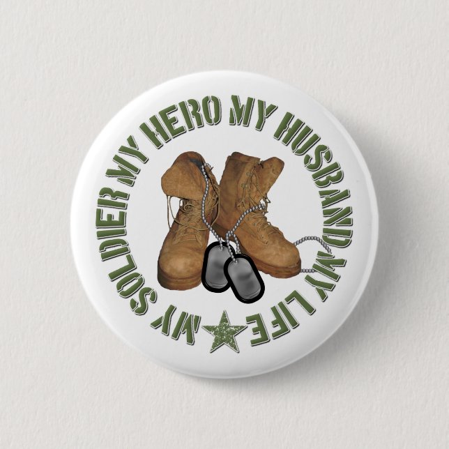 Mein Soldat mein Held mein Ehemann MyLife Button (Vorderseite)