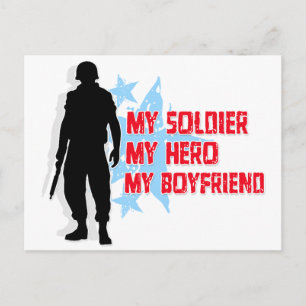 Mein Soldat, mein Held, mein Freund Postkarte