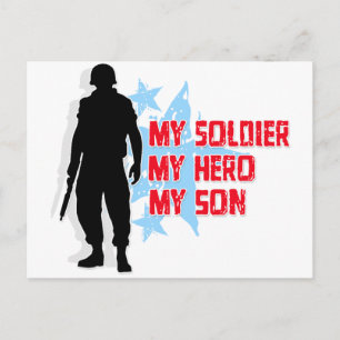 Mein Soldat, mein Held, mein Sohn Postkarte