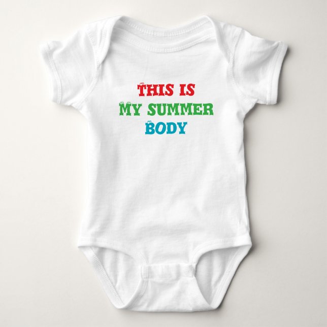 Mein Sommerkörper Baby Strampler (Vorderseite)
