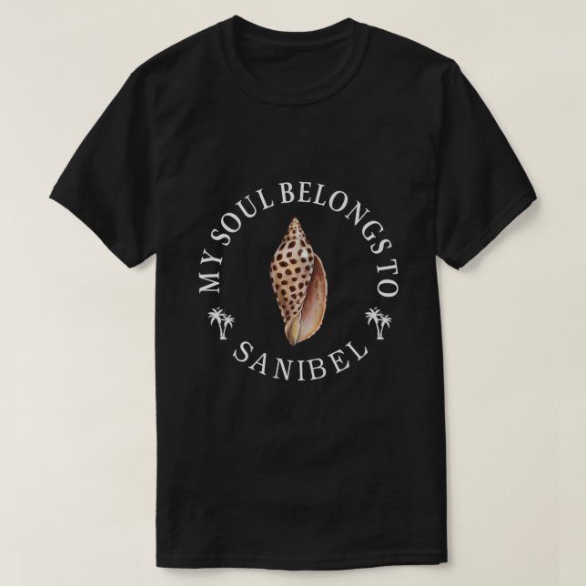 Mein Soul gehört zu Sanibel Island Florida Junonia T-Shirt (Design vorne)