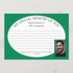 MEIN SPEZIALSPEICHER VON IHNEN   Foto   Condolence Einladung