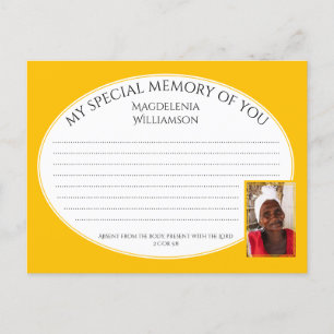 MEIN SPEZIALSPEICHER VON IHREM Foto - Speicherkart Postkarte