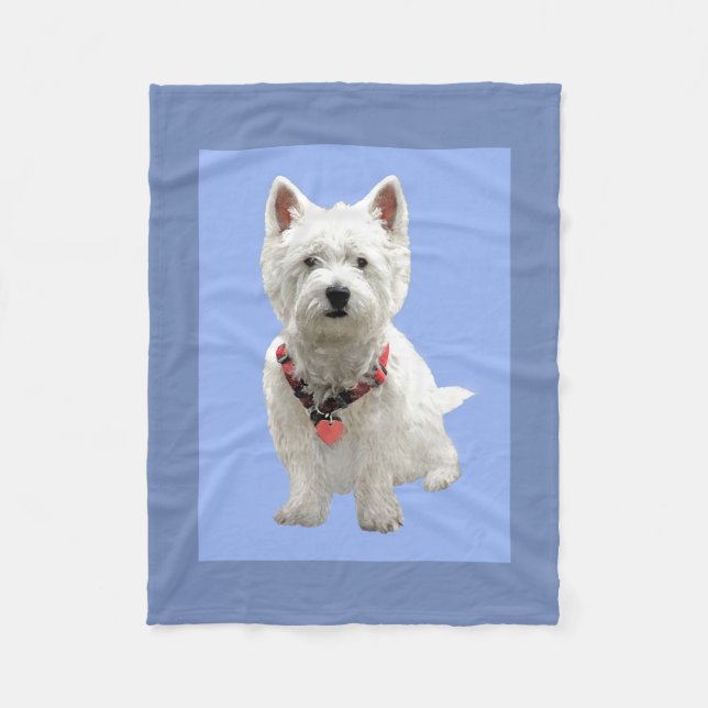 MEIN SPEZIELLES WESTIE FLEECEDECKE (Vorderseite)