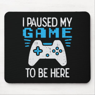 Mein Spiel pausiert Gamer Controller Gaming Jungen Mousepad