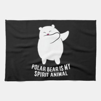Mein Spirit Animal Polar Bär Niedlicher Polar Bär  Geschirrtuch