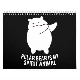Mein Spirit Animal Polar Bär Niedlicher Polar Bär Kalender