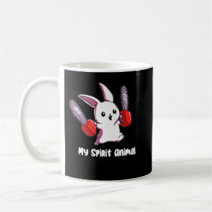 Mein Spirit Animal Rabbit mit Chainsaw Design Spir Kaffeetasse
