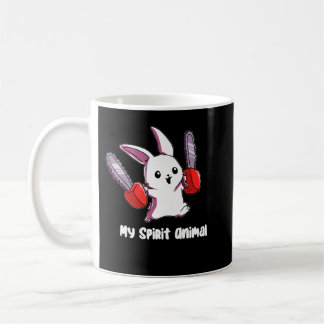 Mein Spirit Animal Rabbit mit Chainsaw Design Spir Kaffeetasse