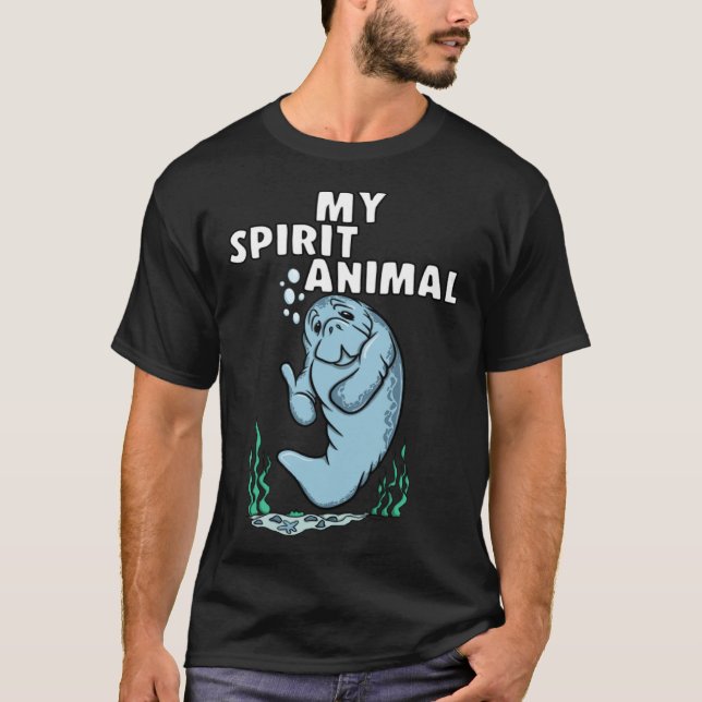 MEIN SPIRIT-TIER Manatee T-Shirt (Vorderseite)