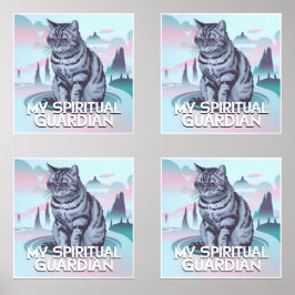 Mein spiritueller Wächter Kat Matte Posters Bilderwand Sets