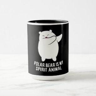 Mein spirituelles Tier Eisbär Süßer Eisbär-Fan Tasse