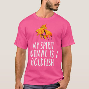 Mein spirituelles Tier ist ein Goldfisch Lustige T-Shirt