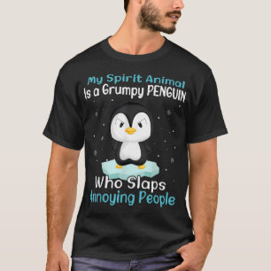 Mein spirituelles Tier ist ein mürrischer Pinguin T-Shirt