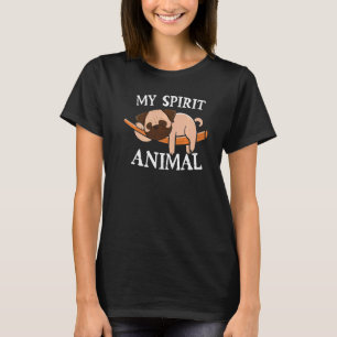 Mein spirituelles Tier Pug Hundemutter und Hunde T-Shirt
