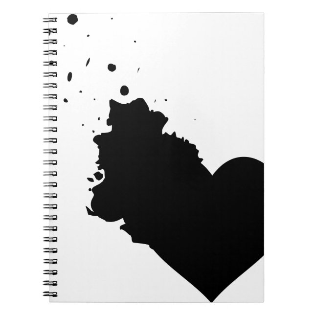 Mein Splattered Herznotizbuch Notizblock (Vorderseite)